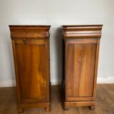 Pair of bedside tables Louis Philippe style