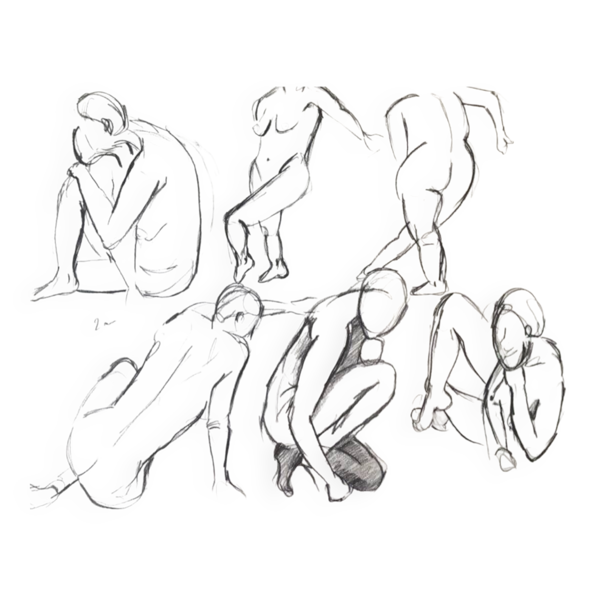 Drawing Composition nude