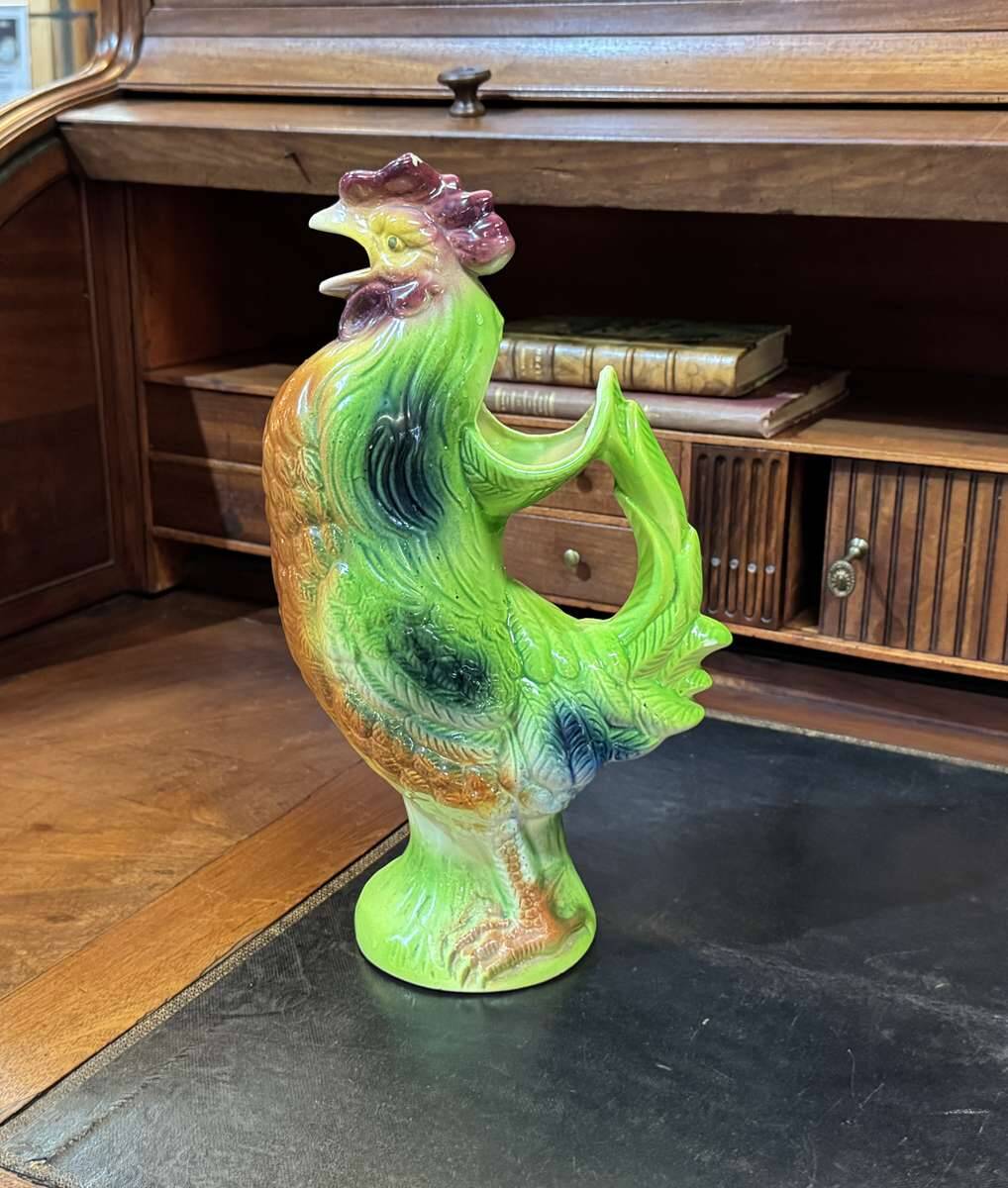 St Clément earthenware pitcher, 1950s rooster.