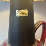 Special accent lamp made from MCM vase with Japanese dragon shade.