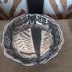 Set of 2 stainless steel hollow dishes