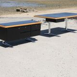 Warren Platner desk and sideboard, Knoll, 1970s.