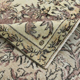 6x10 brown & beige classic antique rug, 192x299cm