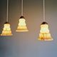 Art Deco pendant light in marbled opaline glass, 1920s-30s
