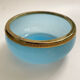Sky blue opaline glass bowl