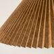 Mid century pleated ceiling light shade