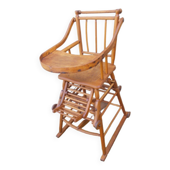 Ancienne chaise haute pour enfant Luterma