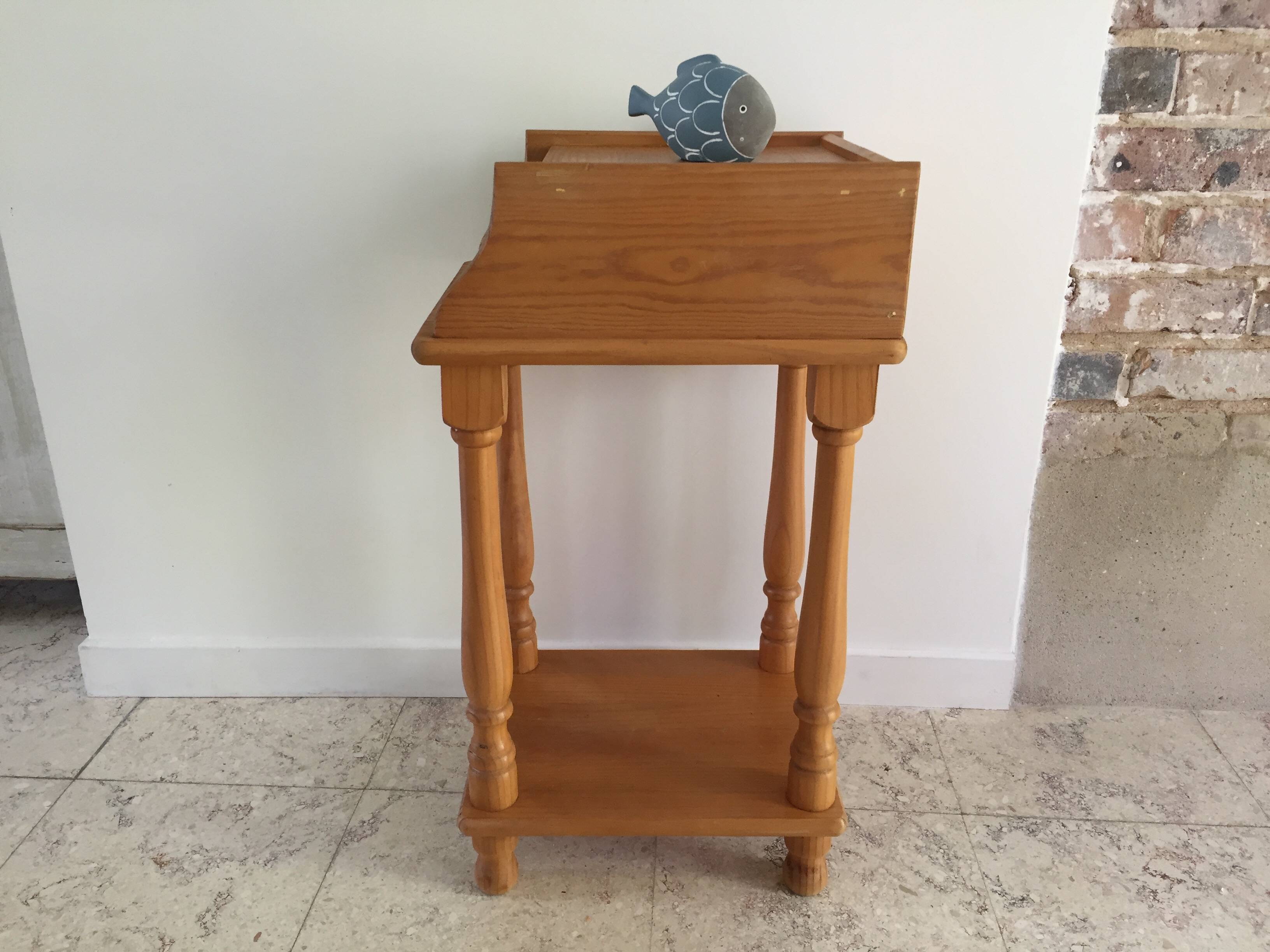 Small vintage bedside table