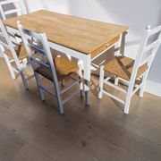 Old farmhouse table + 4 chairs