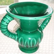 Vase en céramique vert des années 1960