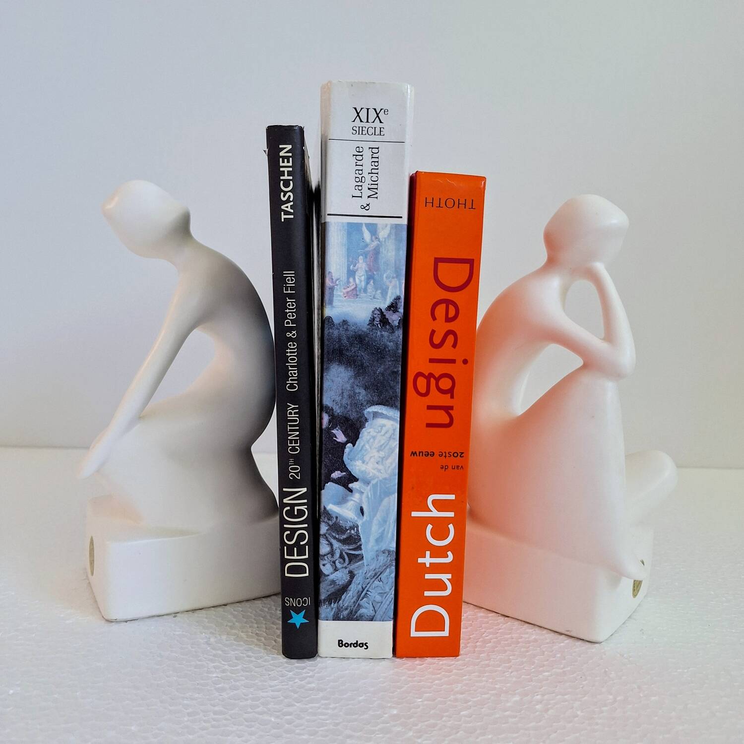 Mid-century figurative bookends by Royal Delf