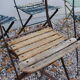Suite de chaises pliante de bistrot
