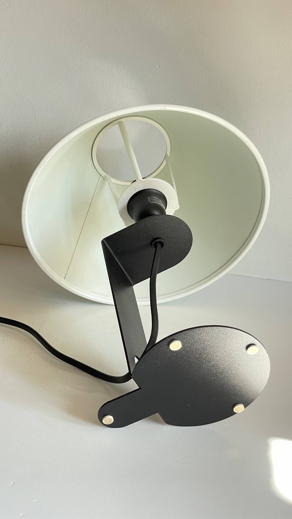 Steel and fabric lamp by madura