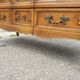 Louis XV style crossbow chest of drawers 3 drawers in walnut