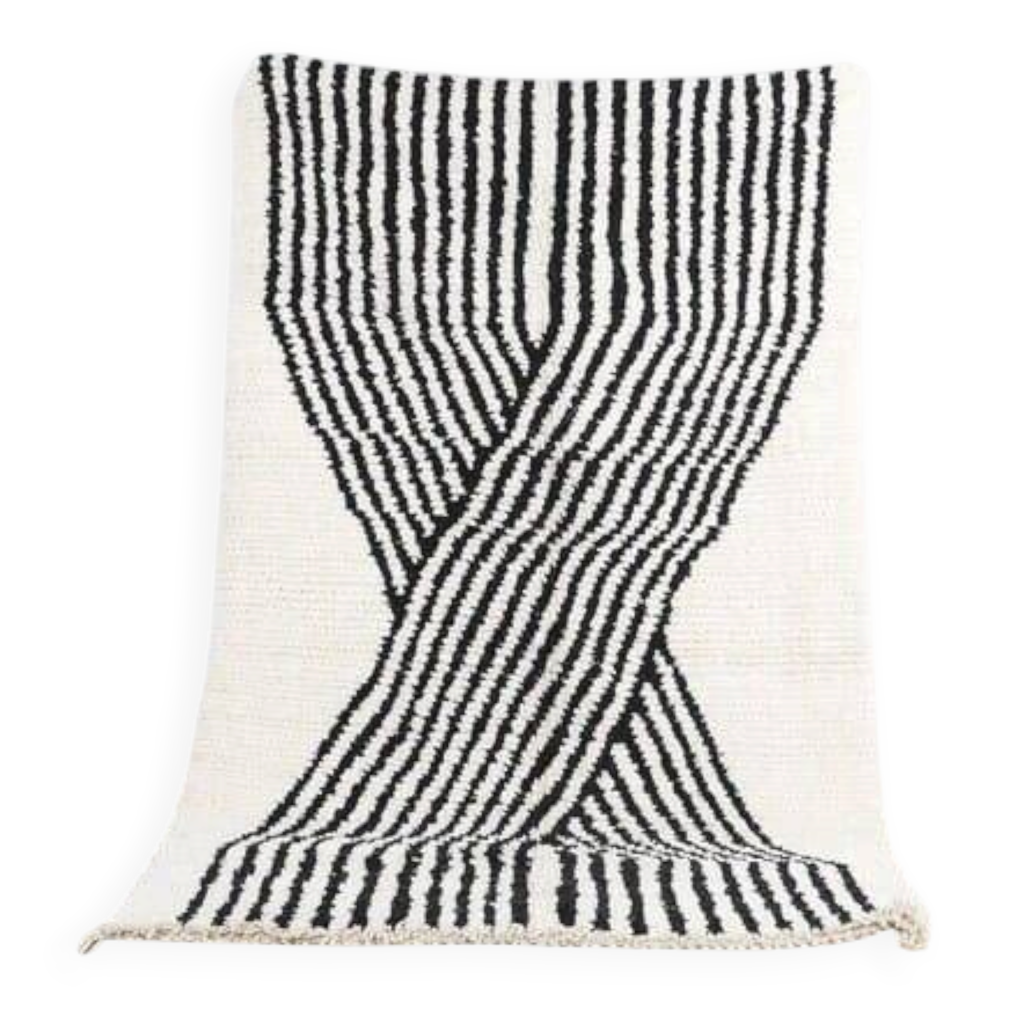 Beni Ourain rug - handmade carpet - traditional 250/150 cm