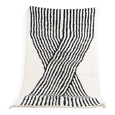 Beni Ourain rug - handmade carpet - traditional 250/150 cm