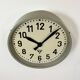 Industrial factory wall clock from Pragotron 1950s