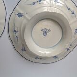 Lot of 2 old Gien presentation plates