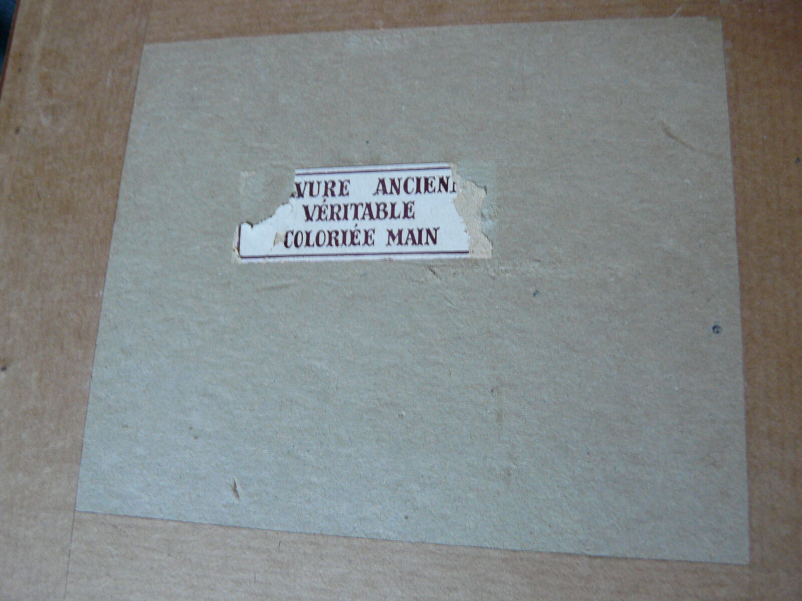 Colorized engraving The town hall of Saint Etienne pitchpin frame