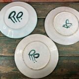 3 Vallauris Robert Picault plates
