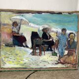 Family portrait signed Patrice Landauer