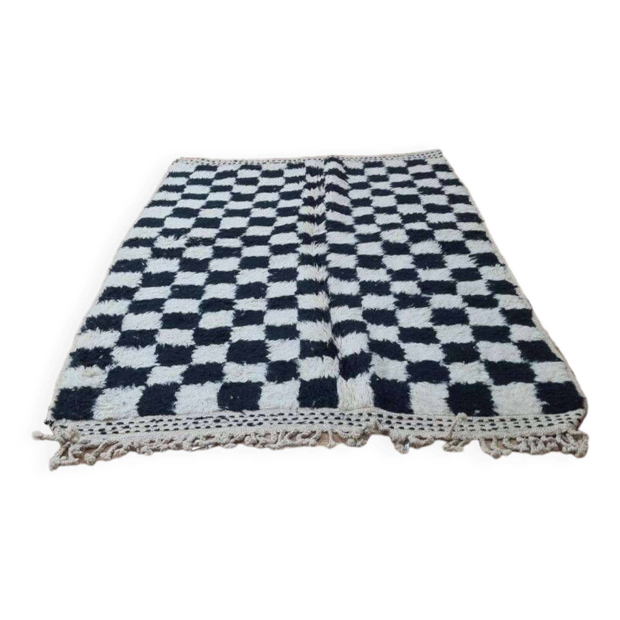 Handmade wool Berber rug 250x150 cm