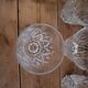Set of 6 Harlequin water glasses in Reims crystal glass 1950