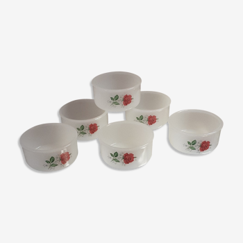 Lot de 6 ramequins vintage - Arcopal