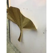 Paire d'appliques feuille en métal doré