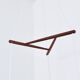 Danish Mid-Century Teak and Glass Ceiling Lamp, 1960s