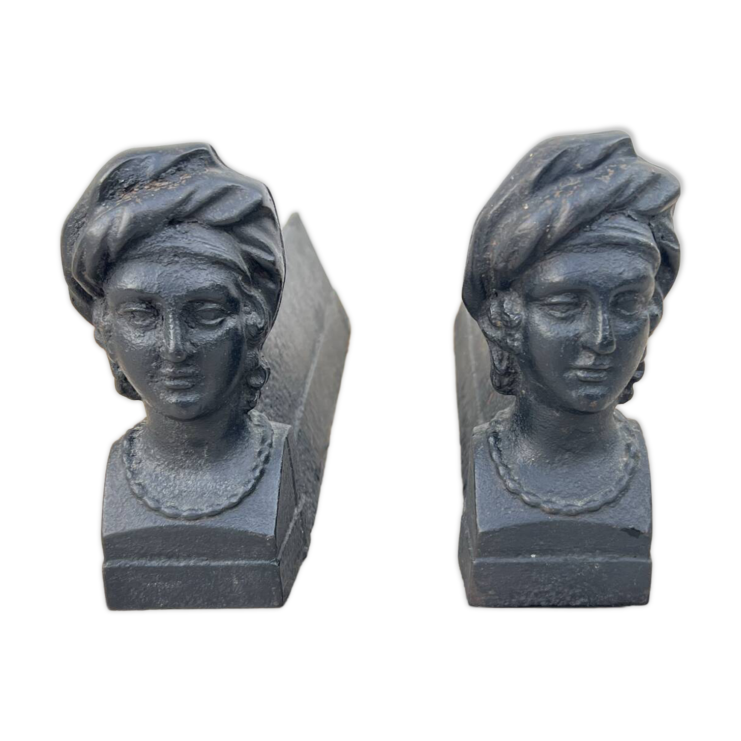 2 Antique fire dogs