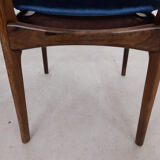 Set of 3 roseood "AWA"dining chairs, the Netherlands 1950's