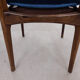 Set of 3 roseood "AWA"dining chairs, the Netherlands 1950's