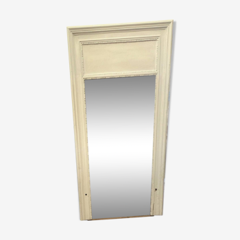 Louis XVI style mirror in wood and patinated stucco 20th century