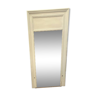 Louis XVI style mirror in wood and patinated stucco 20th century