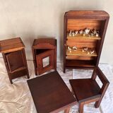 Ensemble de meubles anciens de poupées années 30