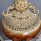 Glazed ceramic pendant light, West Germany 1960-70