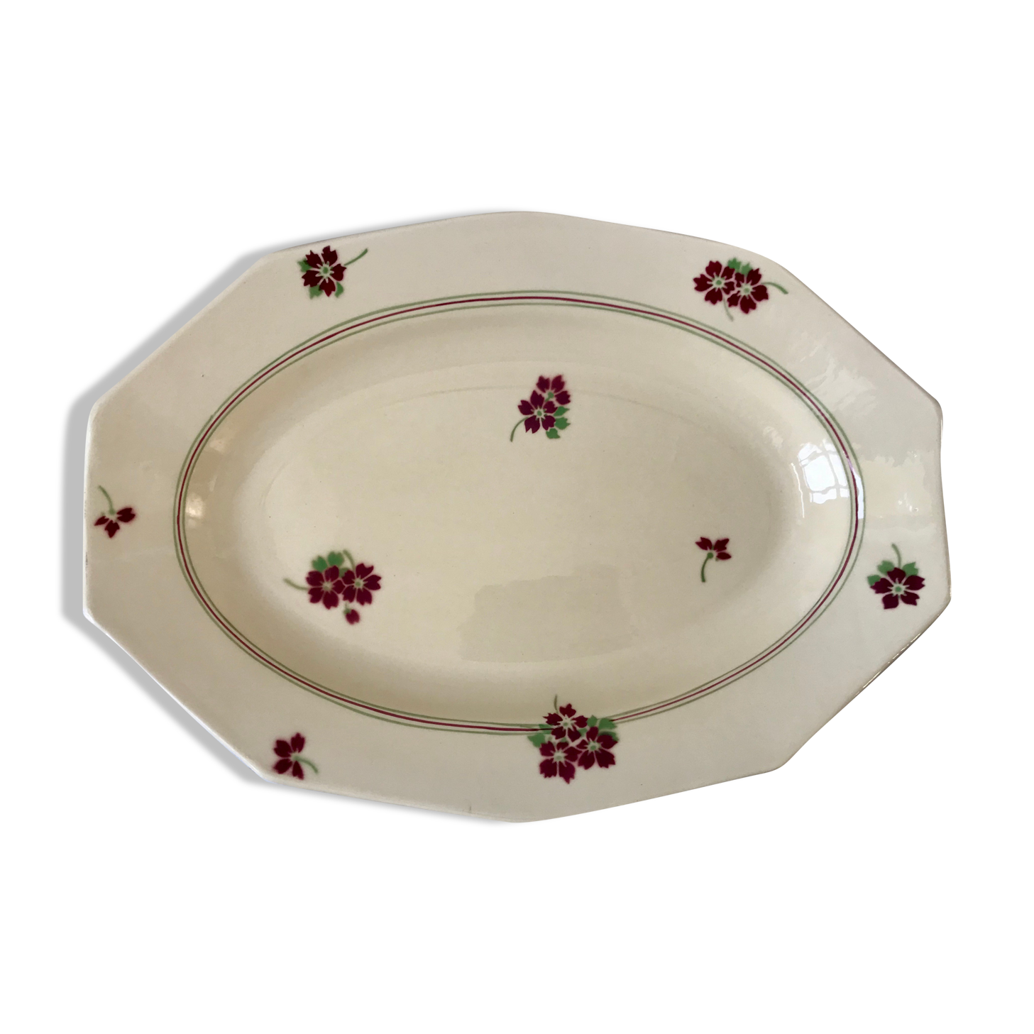 Oval dish Moulin des Loups Hamage years 20-30