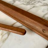 Erik Hansen vintage teak accordion scissor wall lamp