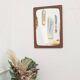 Scandinavian teak mirror