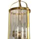 Vintage lantern chandelier in brass and crystal - 3 lights