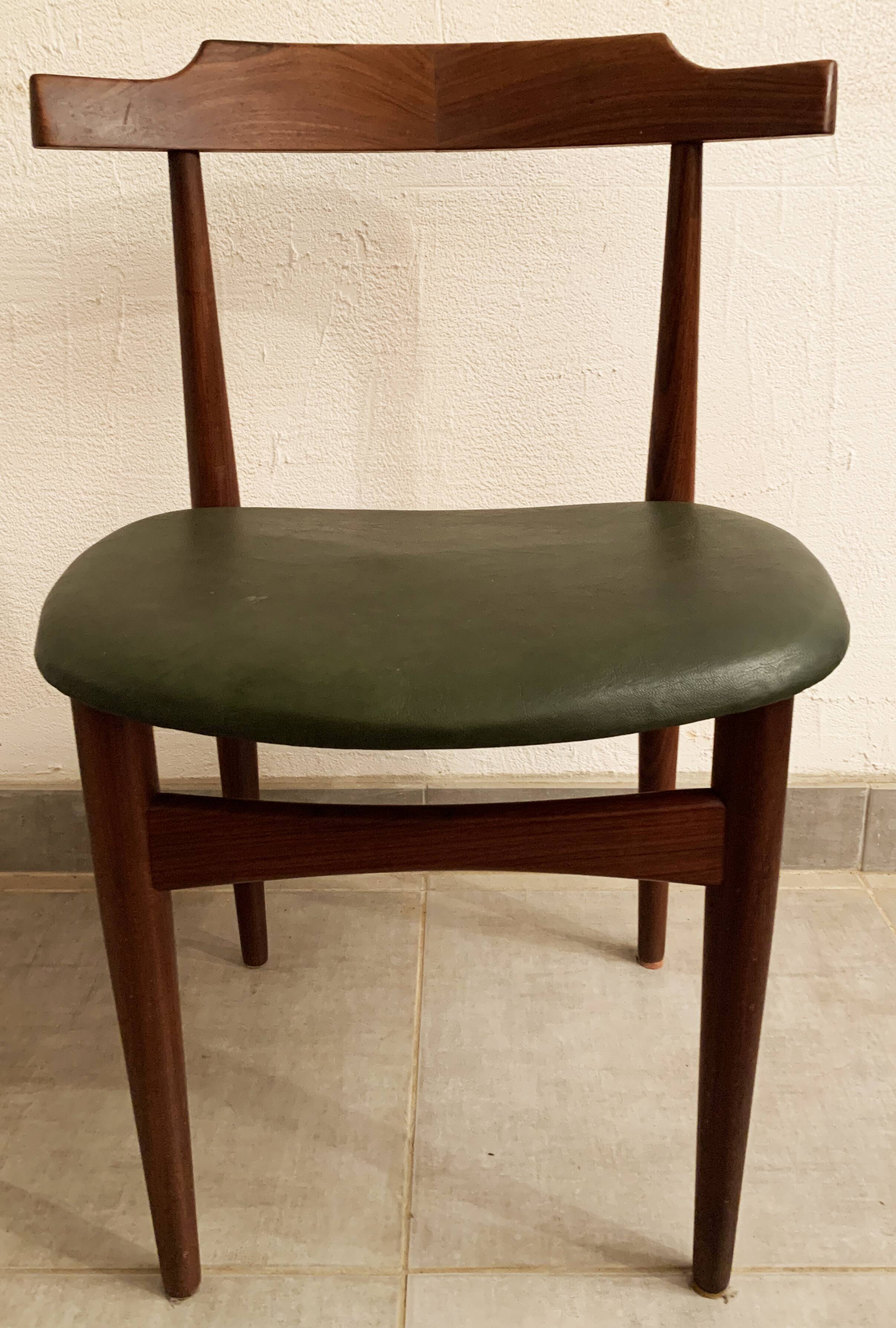Ensemble de 6 chaises danoises de Hans Olsen pour le fabricant Frem Røjle