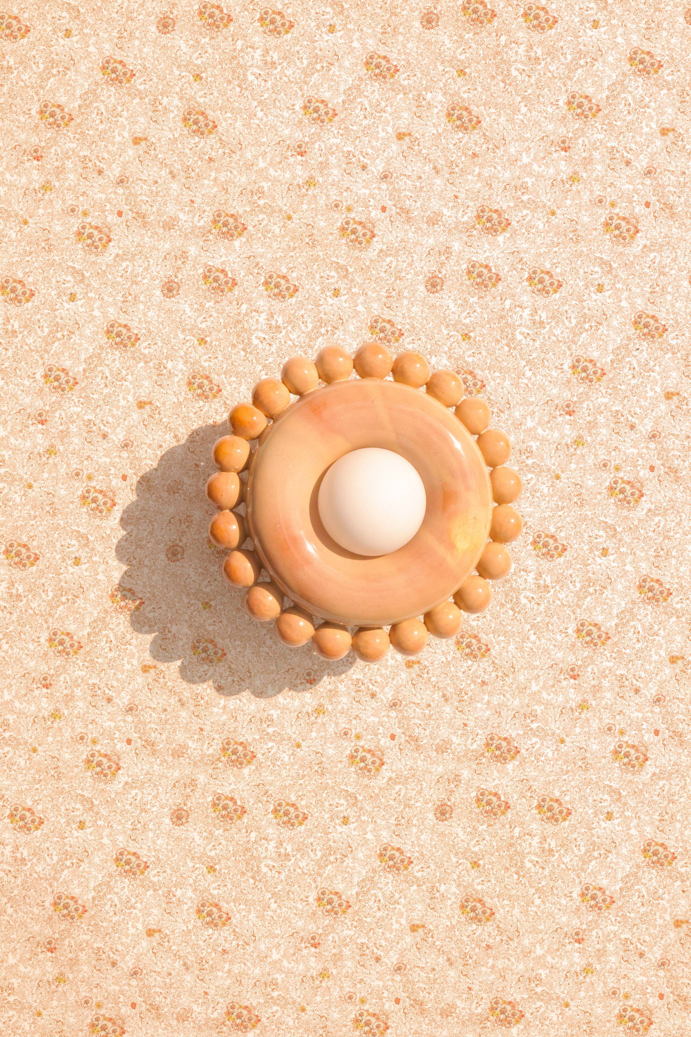 Luna Tall Amber Wall Lamp