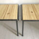 Pair of vintage industrial bedside