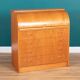 Retro Teak 1960s Danish Tambour Front Roll Top Bureau Writing Desk