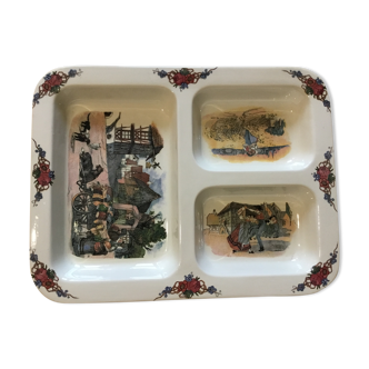 Compartment serving dish