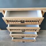 Rattan storage unit