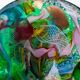 Cendrier/Vide-poche vintage Murano Tutti Frutti Vert