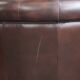 Set of three classic English-style Chesterfield cowhide  club armchairs