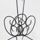 Vintage 1950s butterfly magazine rack - black steel